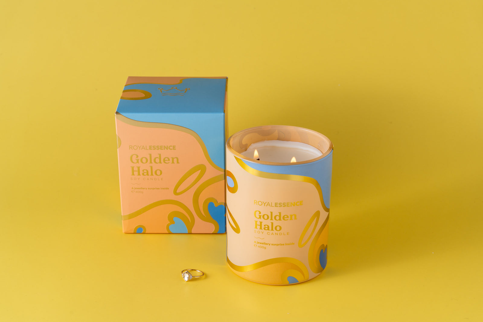 Goldener Heiligenschein (Kerze)