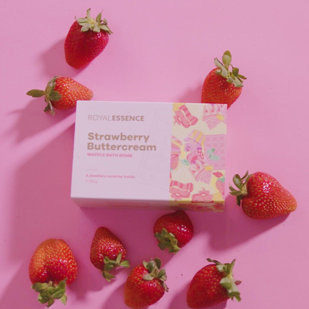 Erdbeer-Buttercreme - Waffel (Badebombe)