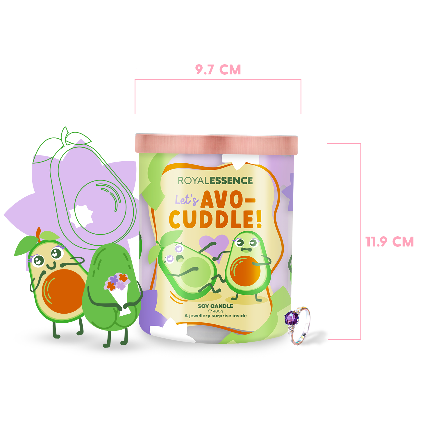 Let's Avo-cuddle (Candle)