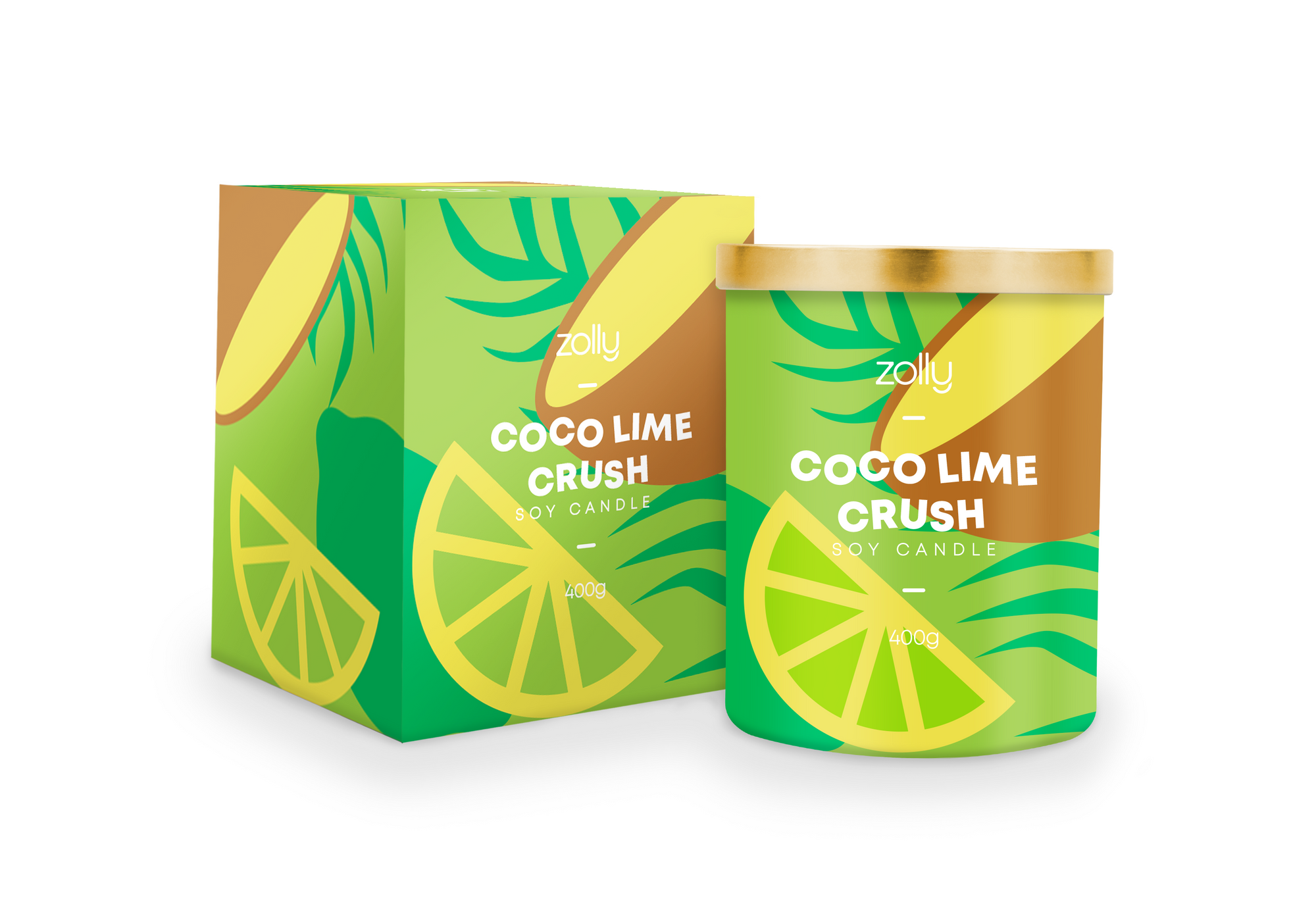 Coco Lime Crush Candle 400g