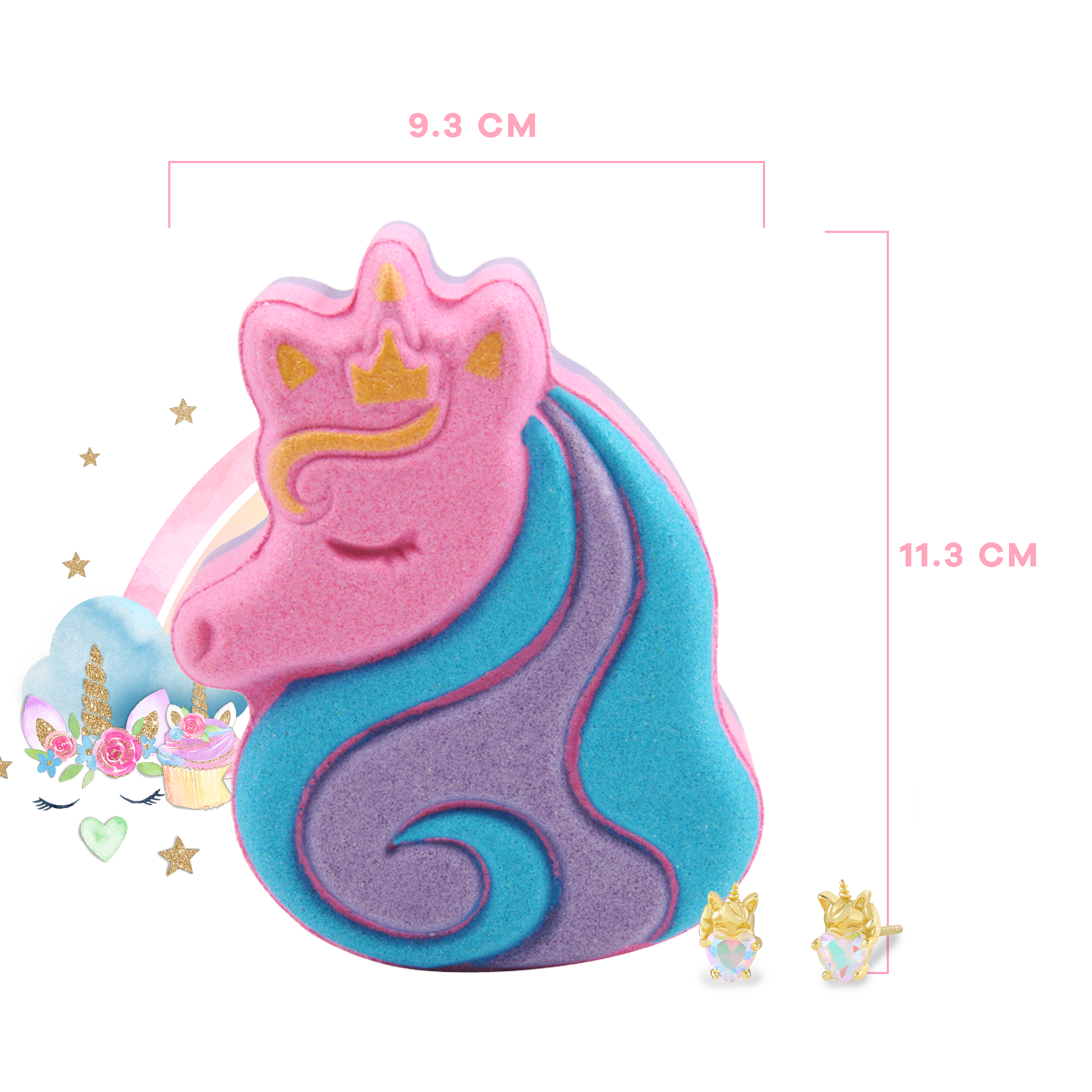 Regenbogen-Einhorn (Badebombe)