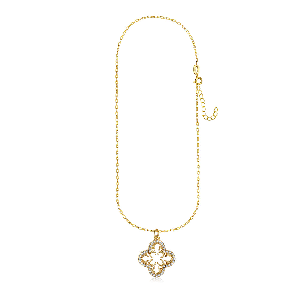 Gold Vermeil Necklace - CLOVER